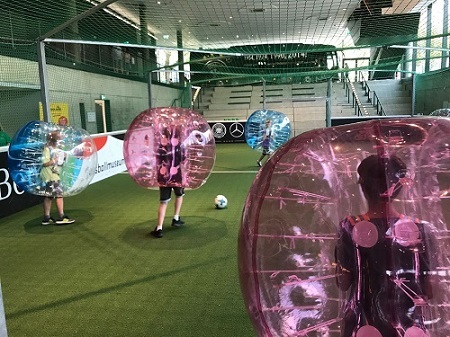 Bubble Soccer nun auch im DFB-Museum in Dortmund